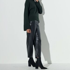 The Reset R Label Slouchy Vegan Leather Trouser Size Small